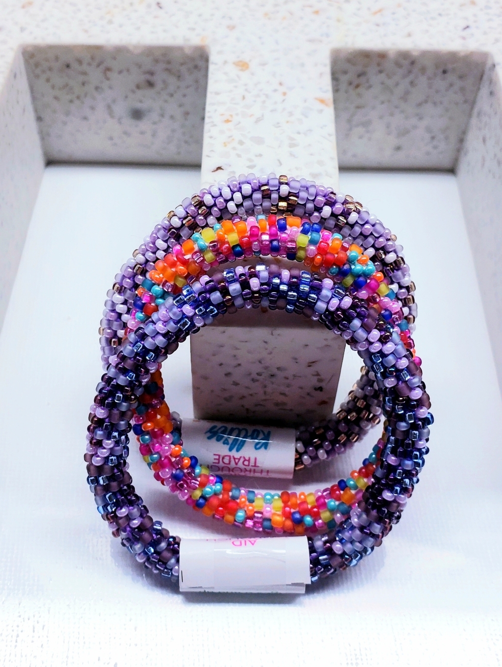 KIDS JEWELRY -The Original Rollies® Bracelet for Kids, 6" round, Nepal,#6 (3Pcs)